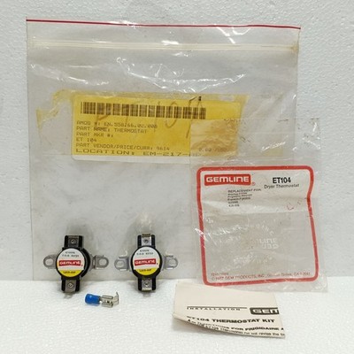 Gemline Trockner Thermostat ET104 610056 T-O-D 60T21 L205-40F Menge Of 2 Neu