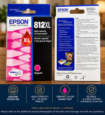 Genuine Epson 812XL Magenta High Capacity Ink Cartridge T812XL320-S New