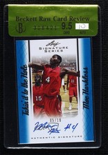 2012 Leaf Signature Series Blue 5/10 Maurice Harkless Moe #TH-MH2 Auto 3c7