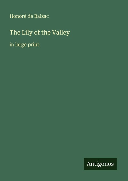 Honoré De Balzac | The Lily Of The Valley | Taschenbuch | Englisch (2025)-image
