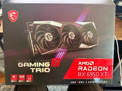 MSI AMD Radeon RX 6950 XT Gaming X Trio Triple Fan 16GB GDDR6 Graphics Card