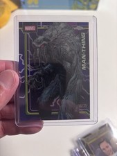 2026 Topps Chrome Marvel #75 Man-Thing Purple Raywave Refractor /75