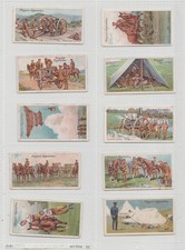 John Player ARMY LIFE full set of 25 cigarette cards 1910
