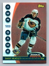 2002-03 Topps #OTG11 DANNY HEATLEY Own The Game Rookie Points Leader