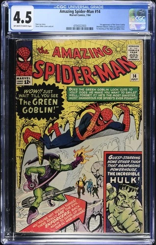 Amazing Spider-Man #14 - Marvel Comics 1964 CGC 4.5 1st appearance of the Green