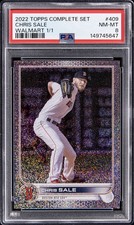 2022 Topps Complete Set Chris Sale Walmart True 1/1 Red Sox Cy Young PSA 8 NM-MT