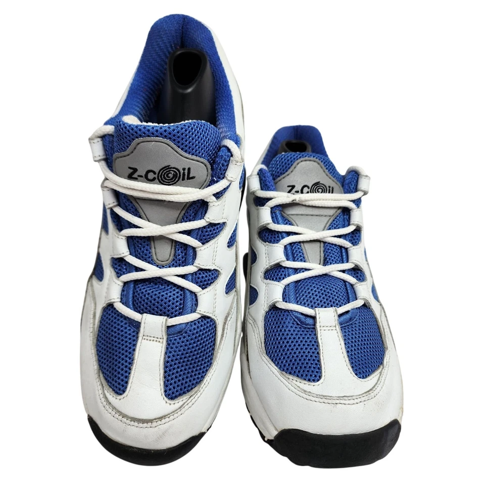 Zapatillas Z-Coil para mujer blancas y azules con tacón de primavera talla W8 Foto 4 de 4