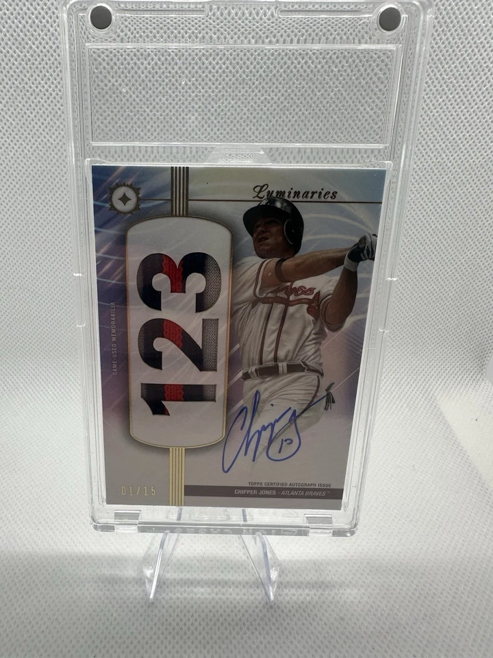 2024 Topps Luminaries Home Run Kings Autographs Chipper Jones #HRKAP-CJ /15 - Image 2 of 3
