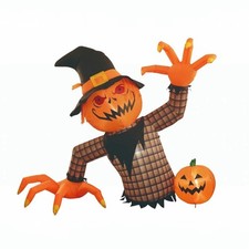 6 FT LED Scarecrow Halloween Inflatable Outdoor Fall Harvest Yard Decor