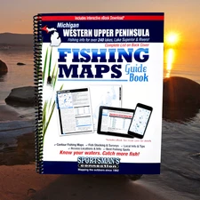 Michigan Western Upper Peninsula Fishing Maps Guidebook