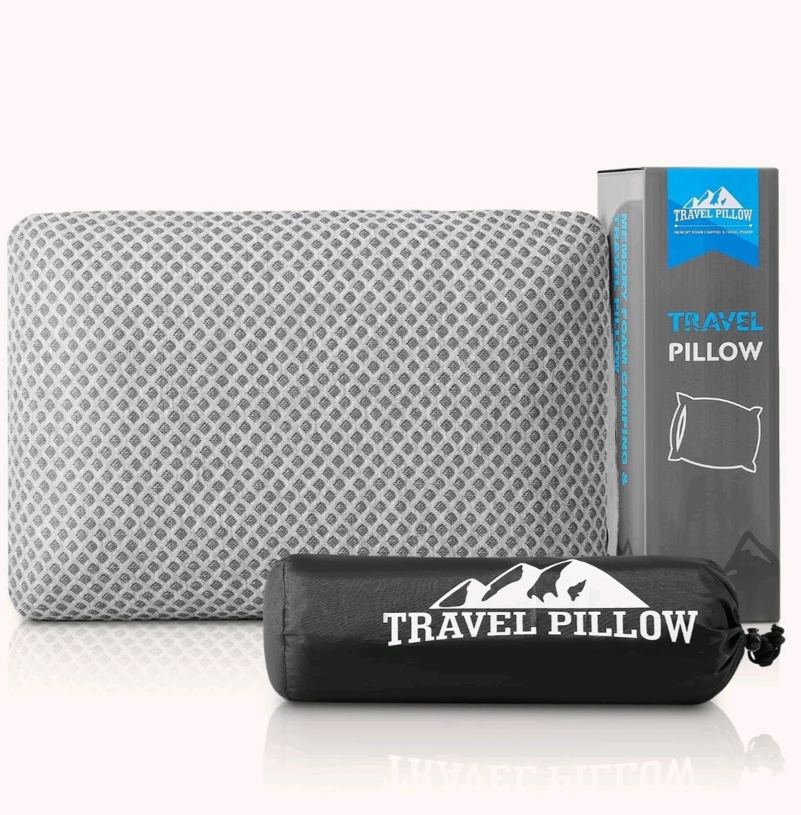 Travel Pillow Memory Foam Pillows, Camping Pillow-Compressib