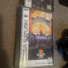 Sega Saturn Console and Game Lot of 22  Games Tested and Authentic 3 Controllers