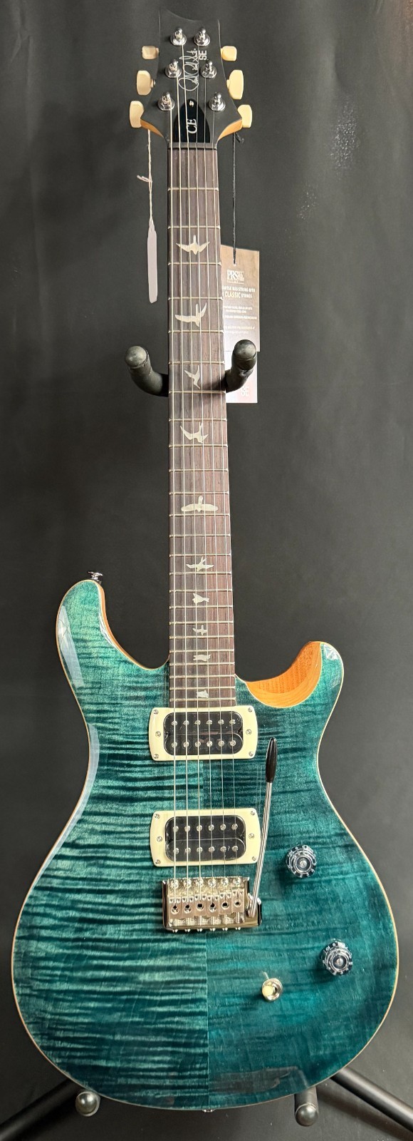 PRS SE CE 24 Maple Top Electric Guitar Slate Blue Finish w/ Gig Bag