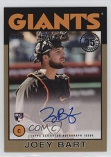 2021 Topps 1986 Topps Baseball Auto Gold 21/50 Joey Bart #86A-JB Auto 0ap