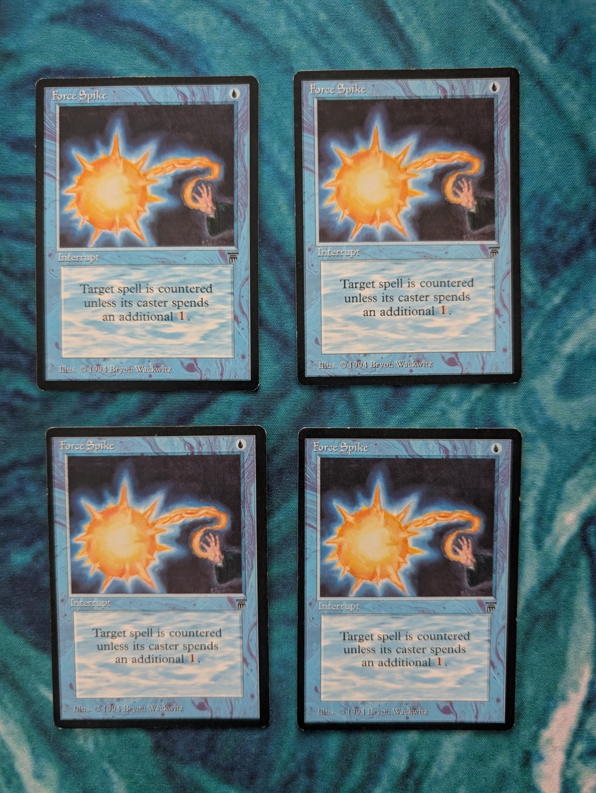 4 Force Spike Legends Magic The Gathering