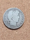 New Listing1902 P Barber Half Dollar 50c 90% Silver Vintage Coin - We Combine Shipping!
