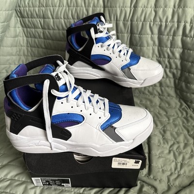 Nike Air Flight Huarache White Varsity Purple Sneakers 2023 vnds Size 10 
