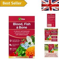 1.25kg Organic Fertiliser for Fruits, Vegetables & Flowers - Vitax Quality 10.39 per kilo