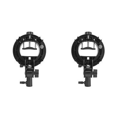 2X S-Typ-Halterung für Bowens-Halterung, S-Typ-Halterung für Speedlite-, Sn6496