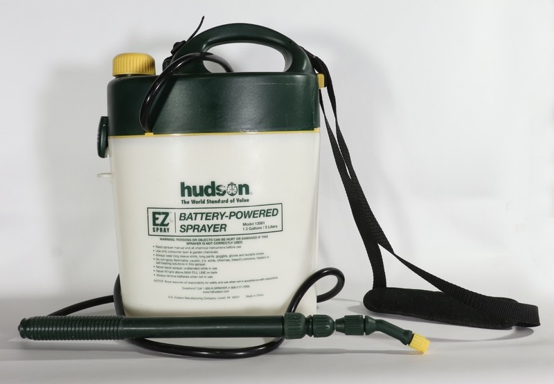 Sprayer, Powered, 1.25 gal capacity, battery powered, wand  3.6 ft, Hudson