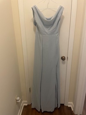 Dessy Bridemaids #8180 Blue Mist
