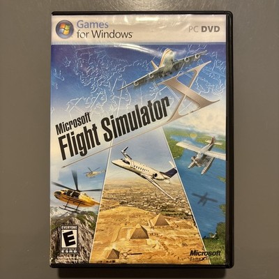 Microsoft Flight Simulator X PC DVD Video Game for Windows 2006 No Manual