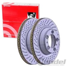 2x BREMBO BREMSSCHEIBEN 330mm GELOCHT HINTEN passend für PORSCHE 911