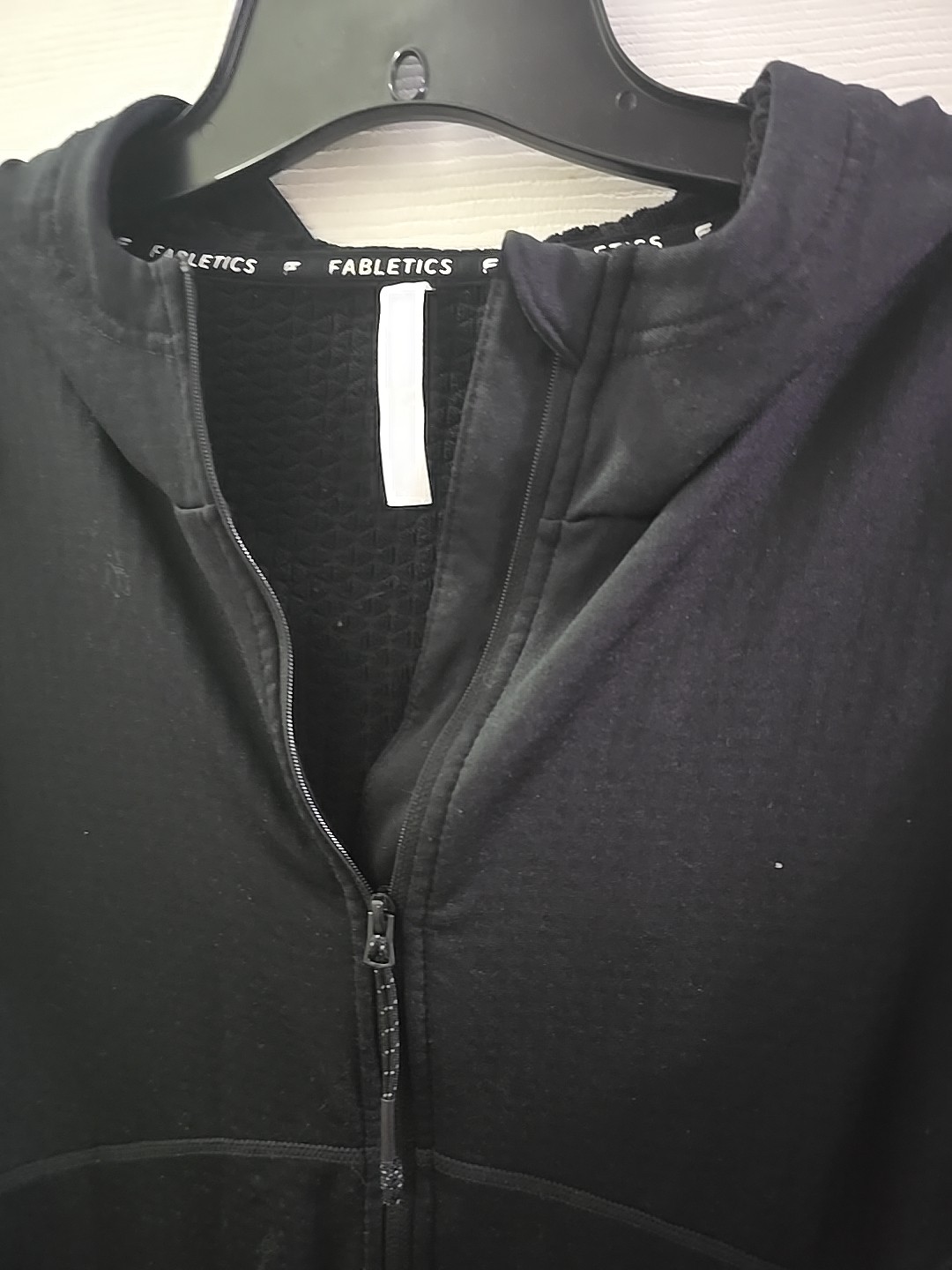 Fabletics Full Zip Athletic Running Black Hoodie … - image 4