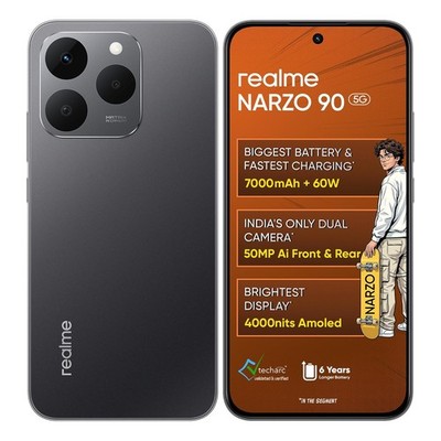 realme NARZO 90 5G ( Black,6GB+128GB)MediaTek Dimensity 6400 Max Global Version