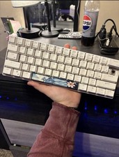 Royal Kludge RK61 Mechanical Keyboard White Compact USB-C QWERTY Enhanced Keys