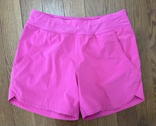 Lands  End Athletic shorts swim Pull On Women  s Size 6 Pink Elastic Waist EUC