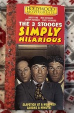 The Three Stooges - Simply Hilarious Slapstick 1992 VHS Video TESTED Guaranteed!
