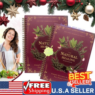 The Natural Healing Handbook, Spiral-Bound Guide For Herbal Remedies And Natural
