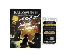 Tom Atkins Signed Halloween III Season Of The Witch Limited Blu-ray Steelbook