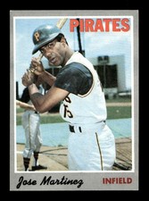 1970 Topps #8 Jose Martinez Pirates EX-MT+ *w8