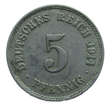Deutsches Kaiserreich  5 Pfennig 1914 F  Pr&auml;gezeichen: "F" - Stuttgart