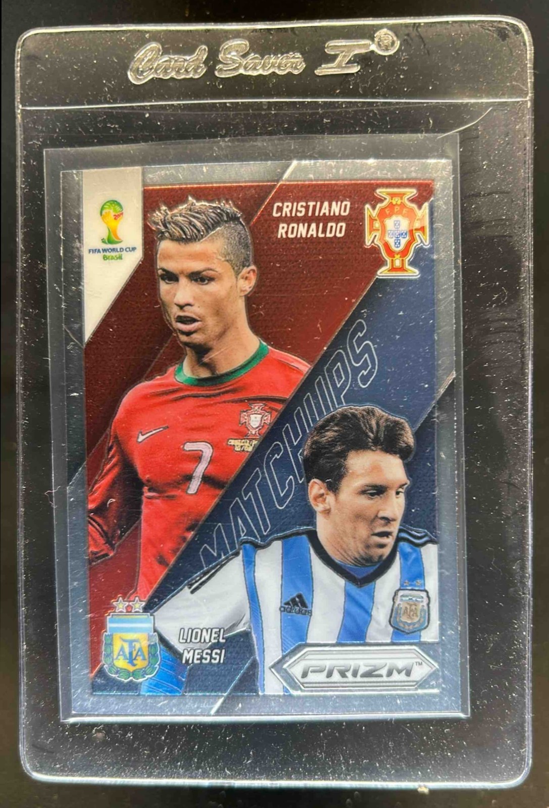 2014 Prizm FIFA World Cup Brazil Cristiano Ronaldo Lionel Messi Matchups #19