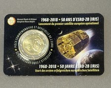 Belgien 2 Euro Gedenkm&uuml;nze 2018 ESRO-2B (IRIS) 50 Jahre 1968-2018 Coincard