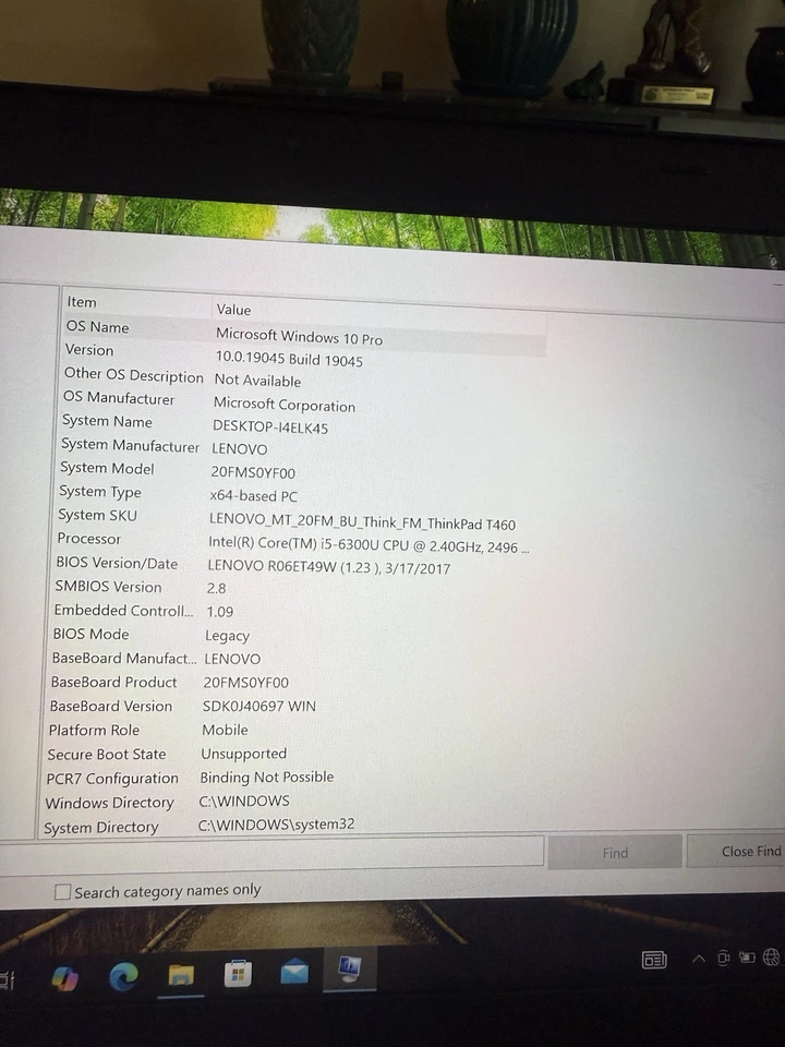 Lenovo ThinkPad T460 14" Laptop i5-6300U 16GB RAM 256GB SSD Windows 10 Pro - Image 3 of 4