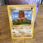 Pokémon TCG Diglett Base Set 1st Edition Shadowless 47/102 30 HP English 1999