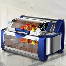 NutriChef PKRTVG65BL - Countertop Rotisserie & Grill Oven - Rotating Kitchen Coo