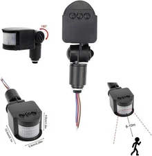 HiLetgo Outdoor PIR DC 12V Automatic Infrared PIR Motion Sensor Switch for LED