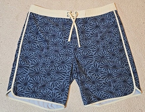 Prana Größe 38 Herren blau Kordelzug Tasche schnelltrocknend Badehose Boardshorts  - Bild 1 von 9