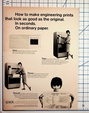 1964 Xerox 1824 Printer Vintage Magazine Ad Engineering Prints Microfilm