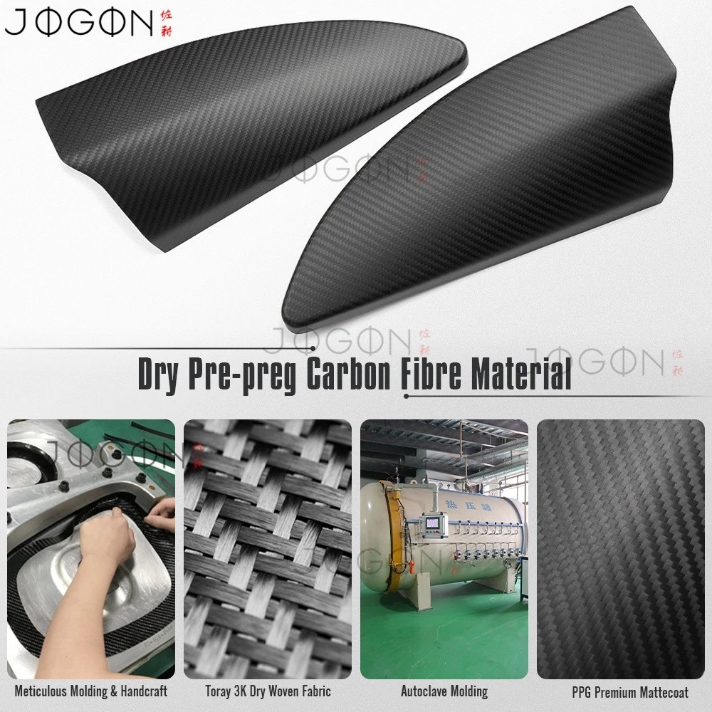 Dry Carbon Inner A Pillar Triangle Cover Window For Ford F150 Raptor R 2021-2025 - Picture 5 of 14