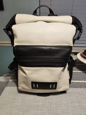 Coach Terrain Leather Roll Top Backpack Mesh ...