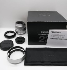  EXC   Fujifilm Fujinon XF 23mm F/2 R WR Silver, w/Box, Manual, and Hood  2