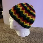 Rasta Crotchet Beanie Hat Unisex One Size — photo 3