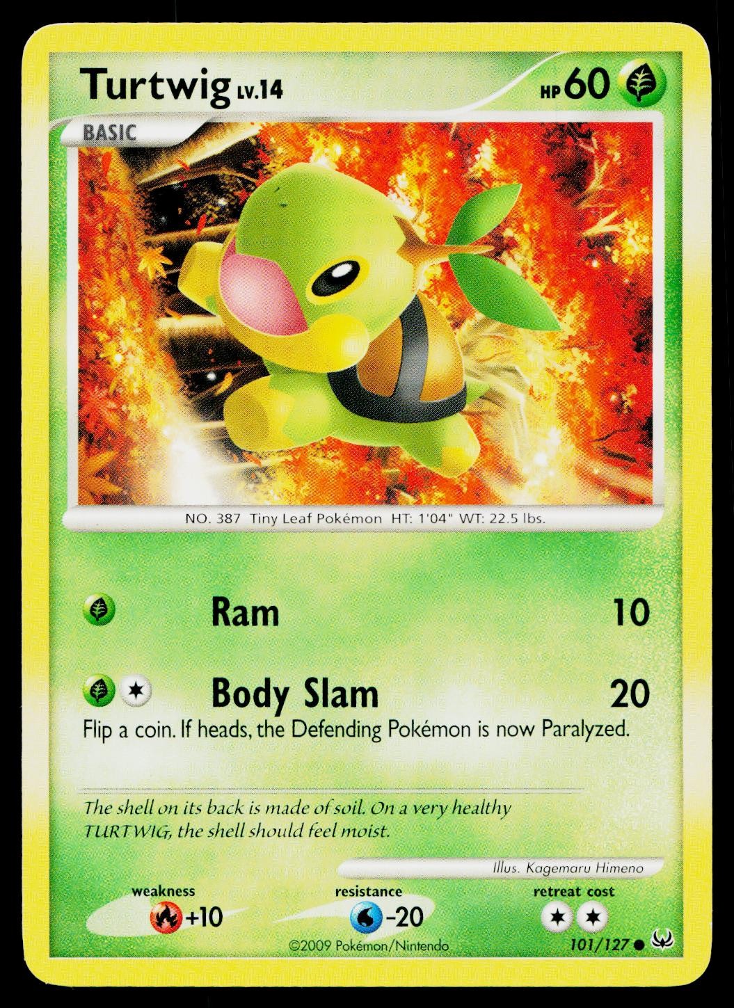 Turtwig 101/127 Common Platinum Pokemon Lightly Played