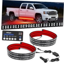 2pcs 70 Inch Emergency Strobe Light Running Board Strobes Wcontroller Red 2pcs 70 Inch Emergency Strobe Light Running Board Strobes Wcontroller Red